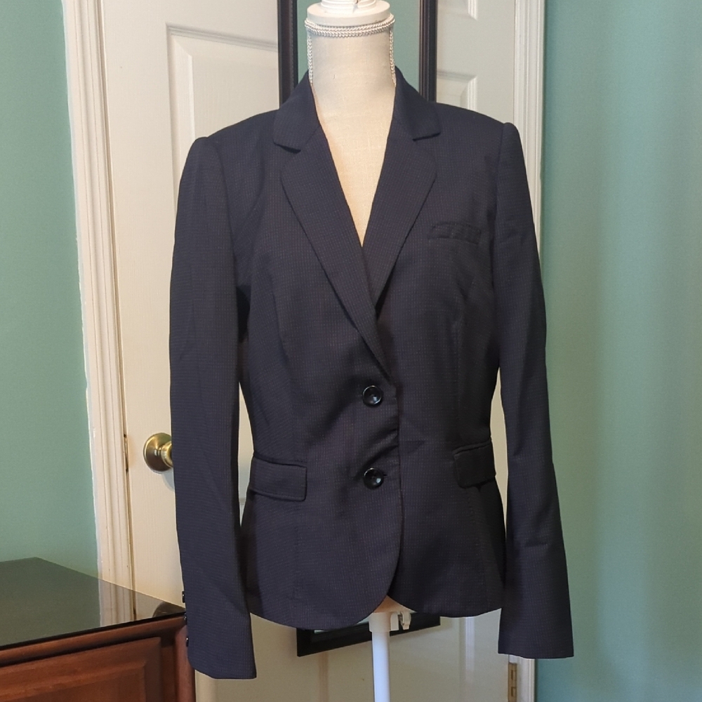 Jigsaw Blue Double-Breasted Blazer